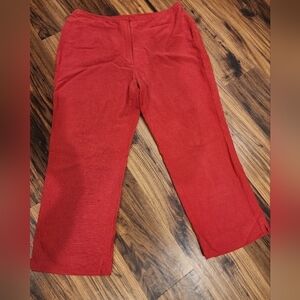 Jones New York Silk/ Linen Cropped Pants